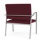 Lesro Newport Bariatric Chair Metal Frame, Silver, OH Wine Upholstery NP1401 - alternate 3